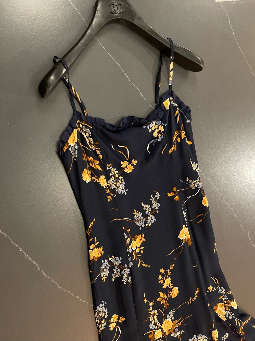 NEW REFORMATION Lilibet Dress in Navy Size 12 - Picture 9 of 13